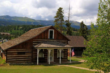 Log historic homes in the mountains