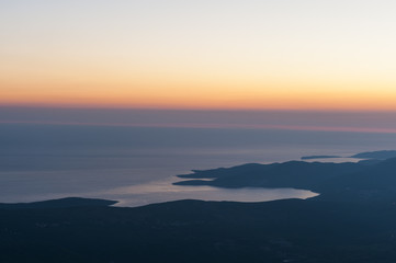 Zaliv Trašte and the entrance of the Bay of Kotor