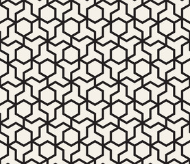 Vector seamless pattern. Modern stylish abstract texture. Repeating geometric tiles from striped elements i