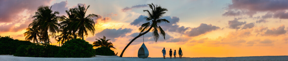 Family at sunset