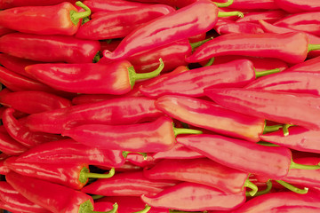 Spring summer detox fruit vegetable diet. Close up of harvest pile. Supermarket stand of clean and shiny vegetables / fruits assortment. Healthy eating concept.