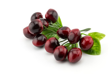 artificial karonda fruit on white background, clipping part