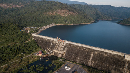 Aerial photos of  Large Dam