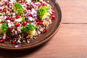 Quinoa salad with pomegranate