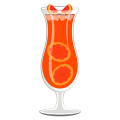 Orange cocktail with orange slices