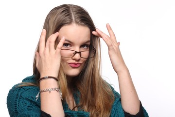 Fototapeta premium Young caucasian woman