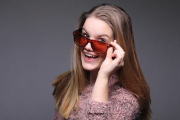 Naklejka premium Caucasian young woman