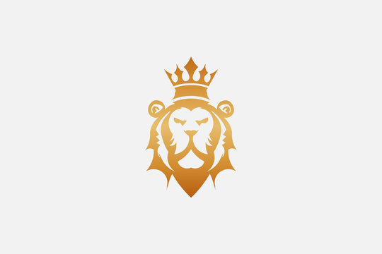 Lion king graphic vector icon
