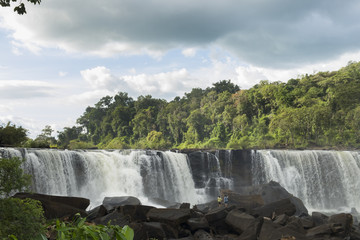 sae Pra waterfall at Ban Nonghin, Attapeu Province, Bolaven Plateau,Laos