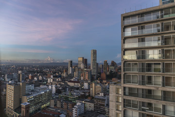 Fototapeta na wymiar Vista panorámica de Bogotá