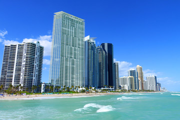 Fototapeta premium Miami Beach Skyline