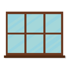 window apartment isolated icon