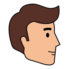 young man head avatar character