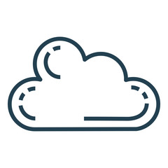 cloud computing isolated icon