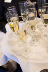 Champagne Flutes for Toast at Wedding
