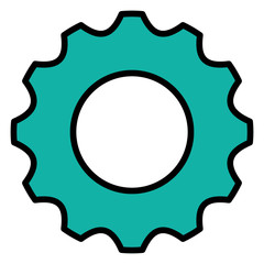 gears machinery isolated icon