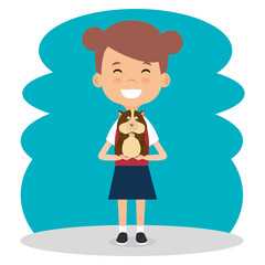 girl with guinea pig character