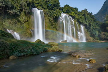 Ban Gioc Waterfall - Detian waterfall Ban Gioc Waterfall - Detian waterfall Ban Gioc Waterfall is the most magnificent waterfall in Vietnam, located in Dam Thuy Commune, Trung Khanh District, Cao Bang