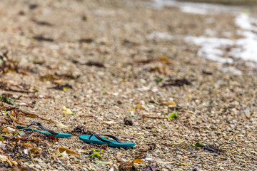 Jandals on the beach