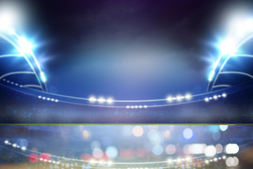 Fototapeta na wymiar American Soccer Stadium, 3d rendering