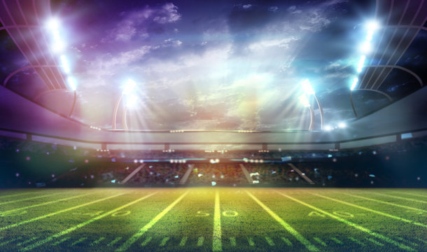 american football stadium 3D.