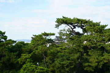 Fototapeta na wymiar 高松城　日本　香川県高松市　風景