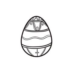 happy easter egg vector