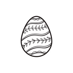 happy easter egg vector