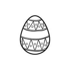 happy easter egg vector