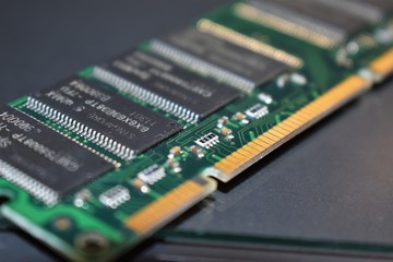 Memory stick for a pc up close