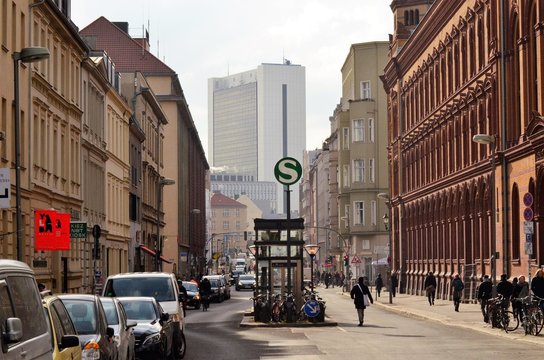 Fototapeta Berlin Mitte street life