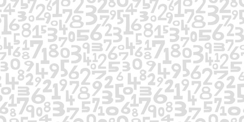 Numbers background. Seamless pattern.Vector. 数字のパターン