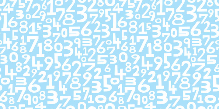 Numbers background. Seamless pattern.Vector. 数字のパターン