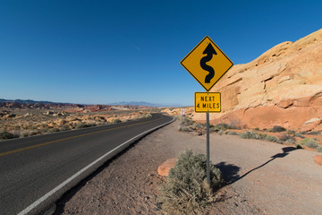 Curvy Desert Road