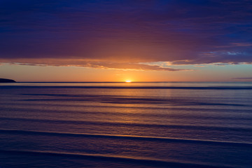 Spectacular sunset nature background