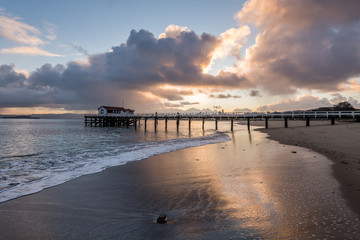 Obraz premium Dawn over Crissy Field Beach