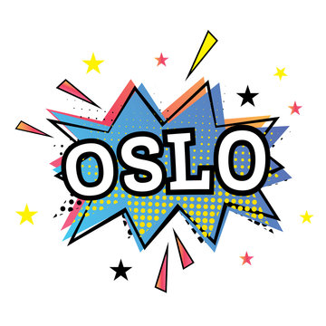 Oslo Comic Text in Pop Art Style.