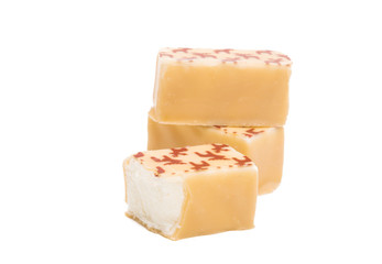 Christmas chocolate candies isolated