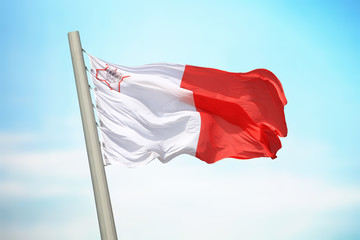 Naklejka na ściany i meble Maltese flag