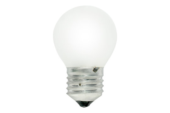 Light bulb isolated on white background. This has clipping path.