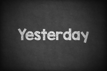 Yesterday on Textured Blackboard.