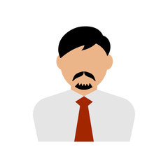 business man avatar illustration