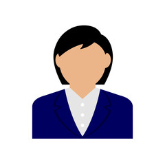 business woman avatar illustration