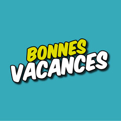 bonnes vacances, vecteur