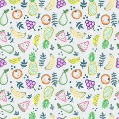 fruits seamless pattern