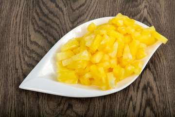 Canned pineapple
