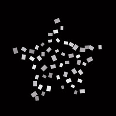 Celebration background template with colorful konfetti. Vector illustration