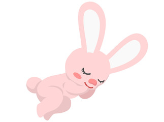 うたた寝するウサギ