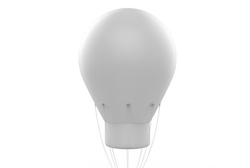 Blank Advertising PVC Inflatable shaped Helium  Balloon. 3d render illustration.