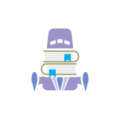 Book Rocket Logo Icon Design